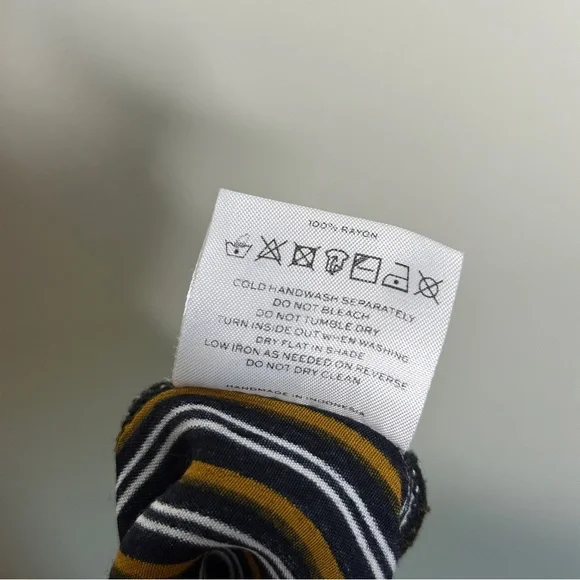 FAITHFULL THE BRAND Es Torrent Tie Wide Leg Pants Glasglow Stripe {E23} - Picture 5 of 5